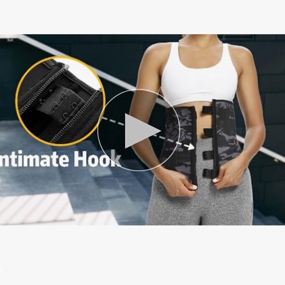 Women's 3XL ANGOOL Neopren Waist Trainer ,Workout Belt Sweat Corset With Zipper - Picture 7 of 13